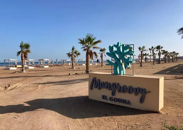 Mangroovy - Spacious Boho 2 Bedroom Pool View Daire Hurgada
